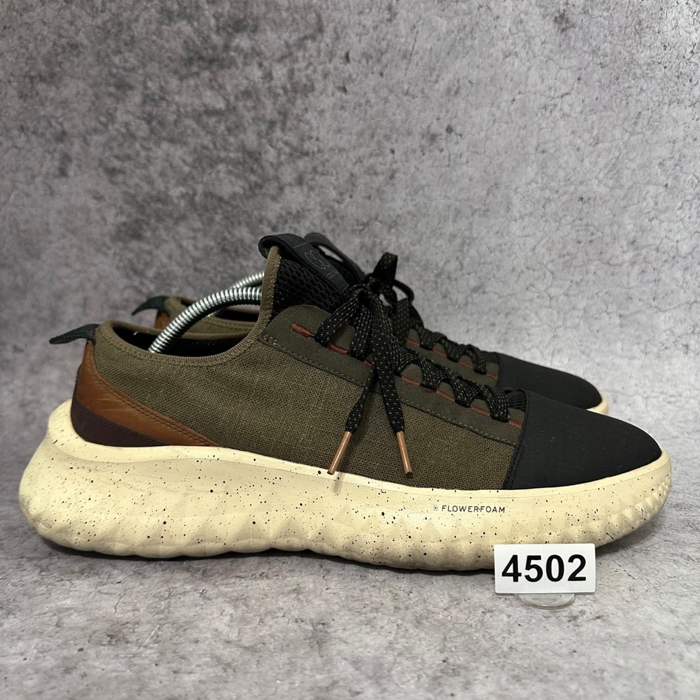 Cole Haan Generation ZERØGRAND II Men 10.5 Olive Black Sneakers C38421 Foam